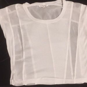 BCBGENERATION Sheer Mesh Top Small